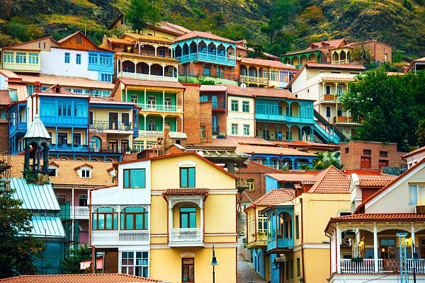 View of Tbilisi Old town Sololaki